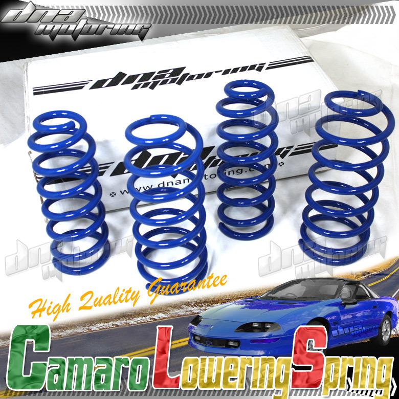 Camaro 93-02 1.5" drop suspension blue lowering spring/springs f-450lb r-250lb