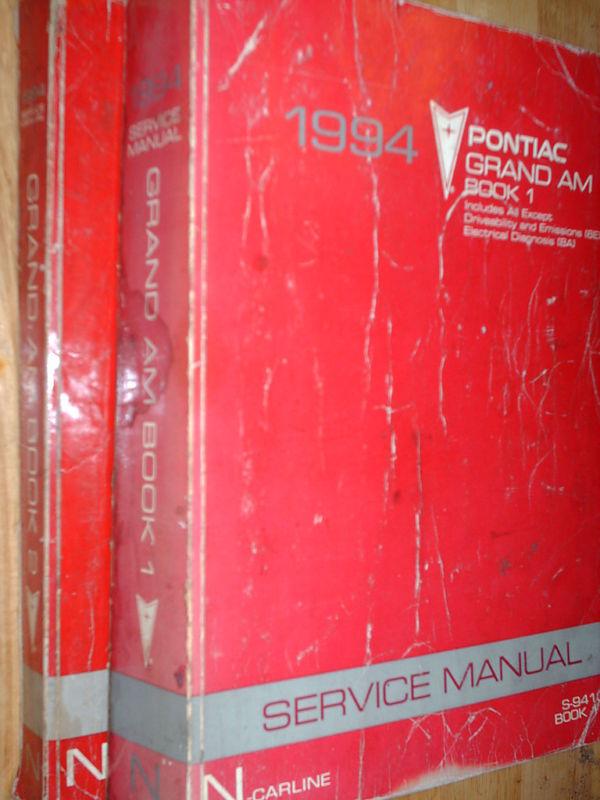 1994 pontiac grand am shop manual set original books!