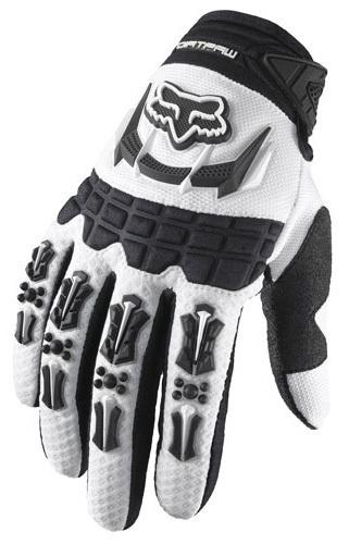 White cycling dirt bike mountain bicycle full finger motorcycle gloves l