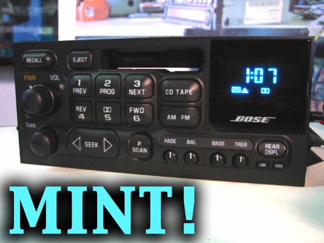 Chevy delco bose tape cassette player radio 96 97 98 99 00 01 02 escalade yukon