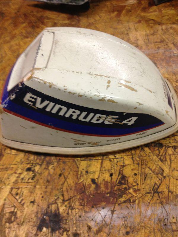 1975 Evinrude, Johnson OMC 4 HP hood, cowling, , US $26.95, image 4