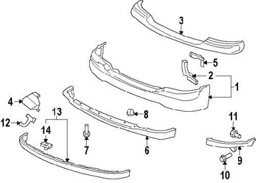 Gmc 11517841 genuine oem factory original air deflector nut