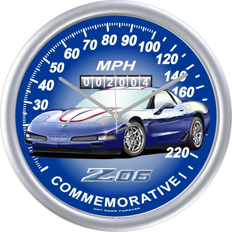 2004 vette z06 commemorative special edition 14 inch 220 mph speedometer clock
