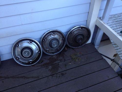 1969 chevy 1/2 ton hub caps 15 in 