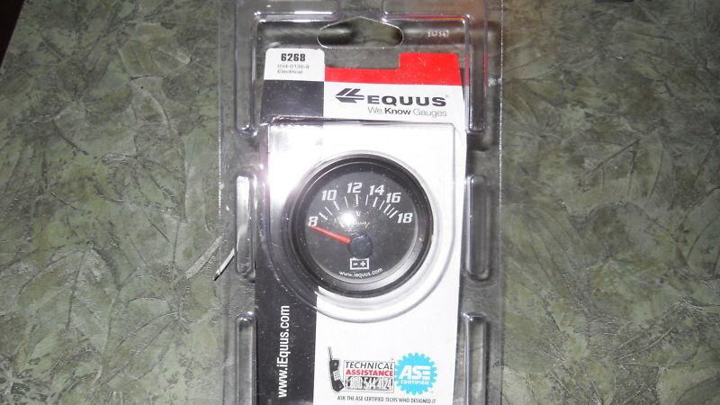 New equus 6268 auto voltmeter gauge backlit, 8 to 18 volts