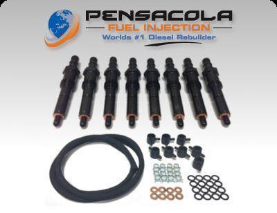 83-88 ford 6.9 - 7.3 diesel injectors + return line kit   (3004)