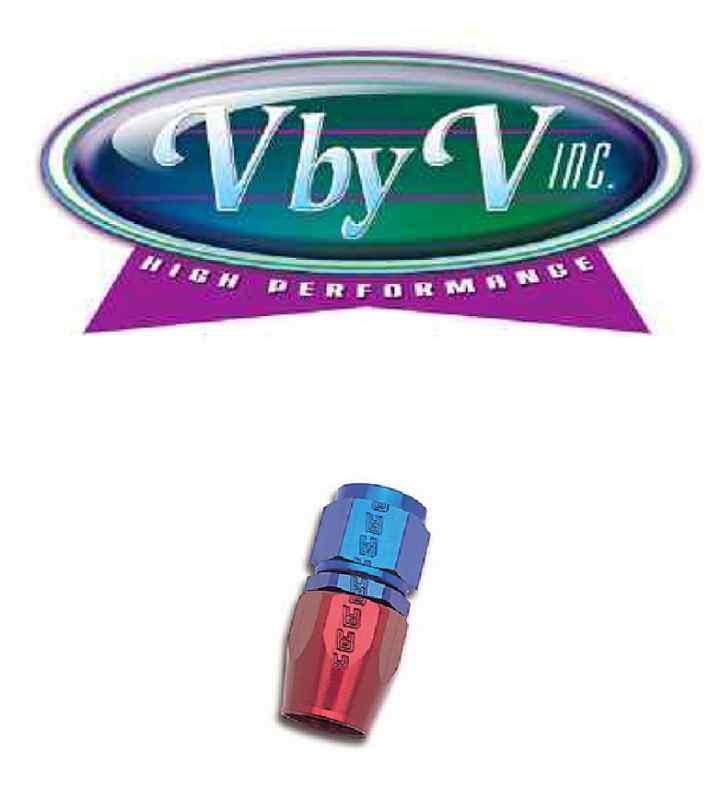 Russell 610020 straight red/blue hose end -06 an 