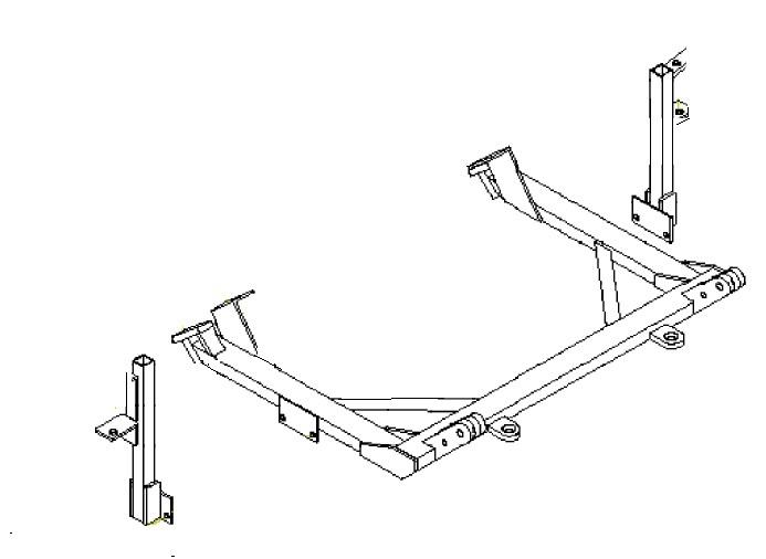 Blue ox bx3301 base plate for saturn sc1 sl1 sw1 sl2
