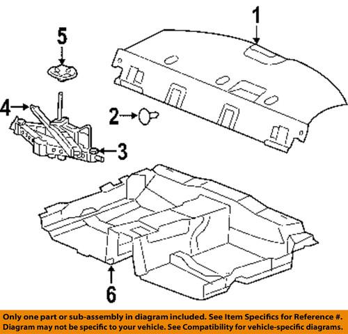 Chrysler oem uu89bd1ac interior-rear-package tray trim