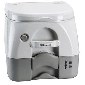 Dometic - sealand 974msd portable toilet 2.6 gallon - grey with brackets #301197