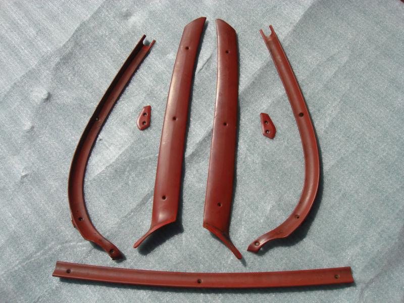 61 62 1963 MERCURY COMET FALCON ORIG INTERIOR WINDSHIELD PILLAR MOLDS TRIM COMP., US $84.95, image 3
