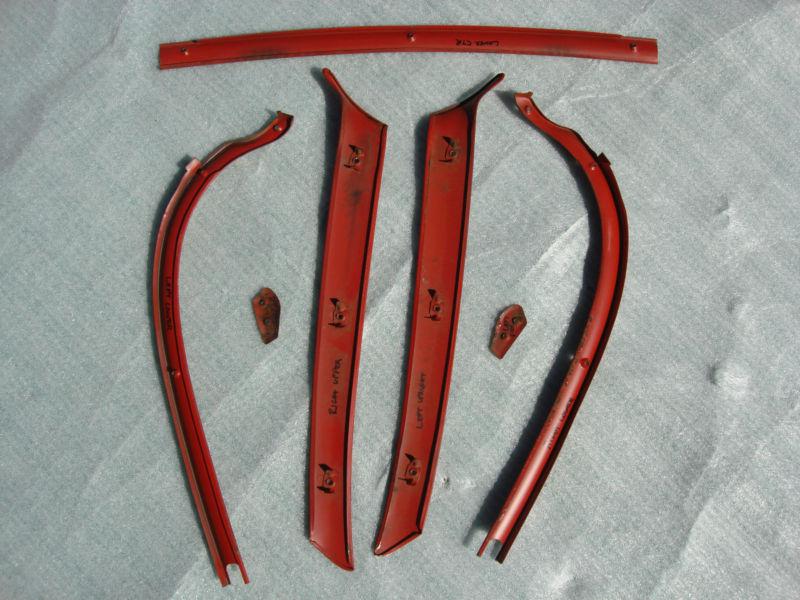 61 62 1963 MERCURY COMET FALCON ORIG INTERIOR WINDSHIELD PILLAR MOLDS TRIM COMP., US $84.95, image 5