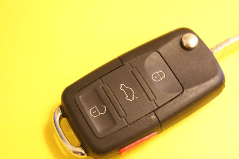  uncut  volkswagen  keyless entry remote flip key fob   nbg735868t