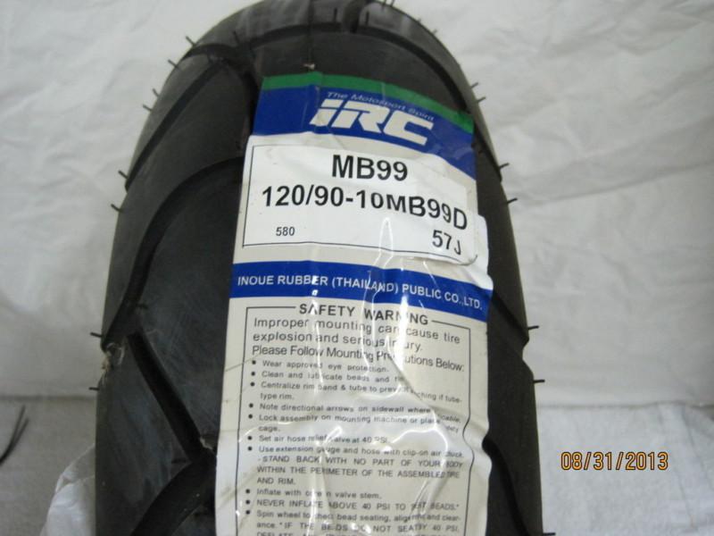 Sell IRC MB99 Dual Scooter Front / Rear Tire 120/9010 TL 57J in