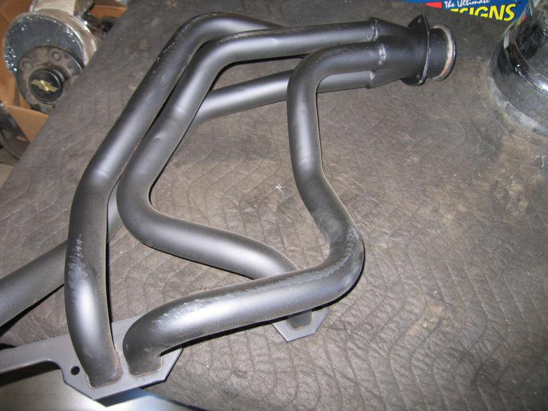 dodge pu 1972-1993/ramcharger 74-93 4wd headers. flow tech 13500FLT BLACK PAINT, US $100.00, image 2