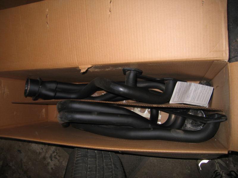 dodge pu 1972-1993/ramcharger 74-93 4wd headers. flow tech 13500FLT BLACK PAINT, US $100.00, image 4