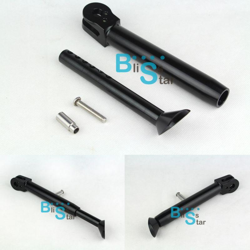 Black cnc adjustable lowered kick stand kit fit honda cbr600rr cbr1000rr cbr