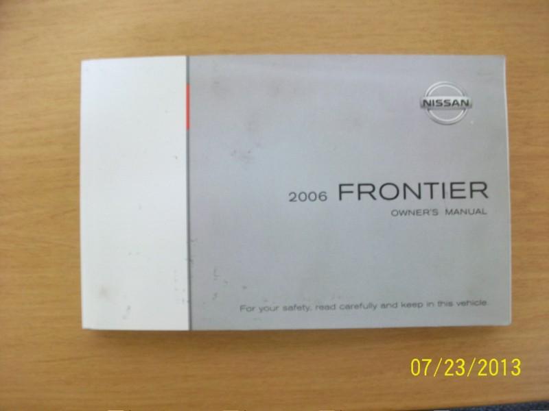 2006  nissan frontier owners manual