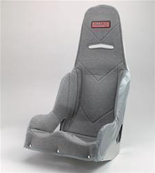 Kirkey 41717 pro street drag seat cover gray cloth 17" wide