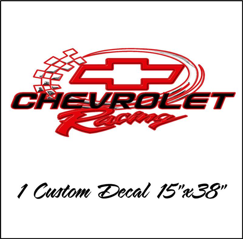 Custom chevy racing graphic decal aftermarket - chevy racing 15x38 