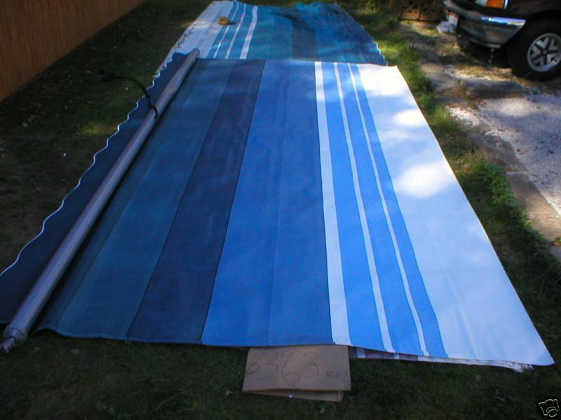 20' RV TRAILER CAMPER REPLACEMENT FACTORY AWNING FABRIC SKY BLUE 8500 A & E NEW, US $219.99, image 1