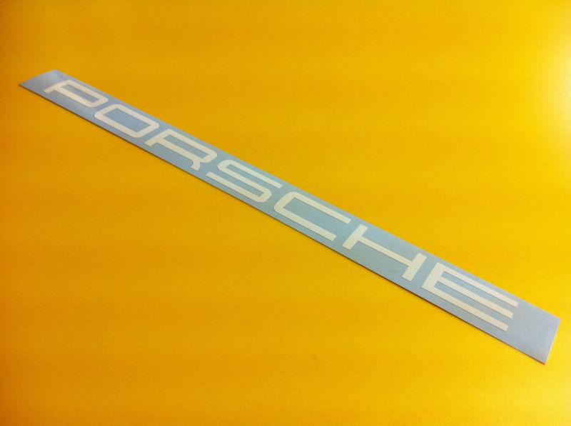 32" porsche windshield banner decal *white* vinyl sticker