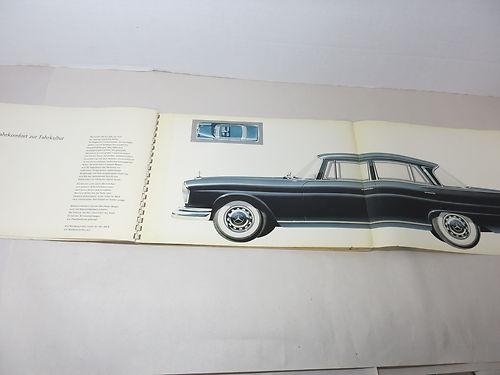 Vintage mercedes 220s/se sales book display 220 car german printing germany