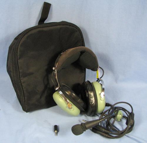 David clark h10-13.4 aviation pilot headset w/carrying case