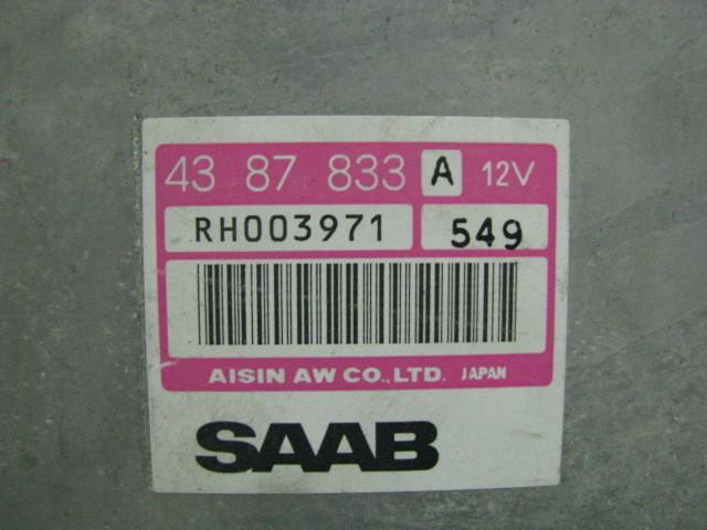 Transmission computer saab 900 1995 1996 4cyl non turbo 43 87 833 a rh003971 549