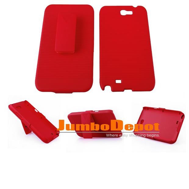 Hot red hard stand swivel phone case cover with holster clip for nokia n7100 new