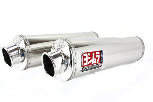 98-03 tl1000r yoshimura rs-3 oval race dual bolt-ons - stainless steel tl119so