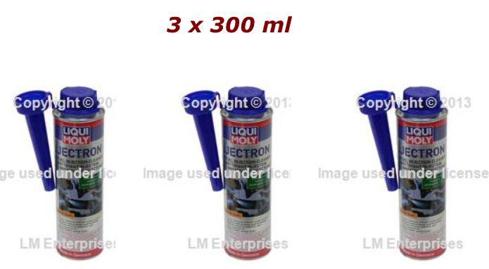 Gasoline fuel additive jectron fuel injection cleaner 3x 300 ml can liqui moly