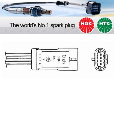 1x ngk ntk oxygen o2 lambda sensor  oza636-r1 oza636r1 (0020)