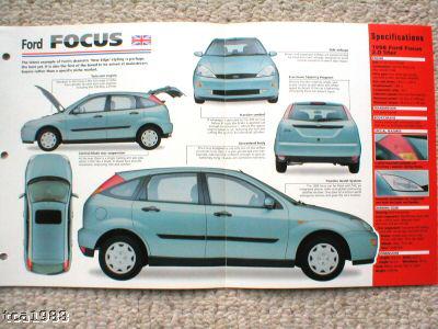 1998 ford focus (uk): zetec imp brochure
