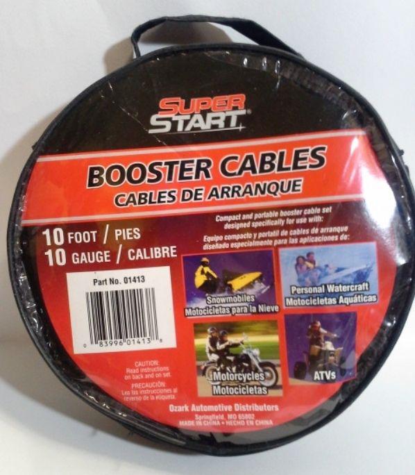 Jumper cable snowmobile boat motorcycle atv 10 ft 10 gg