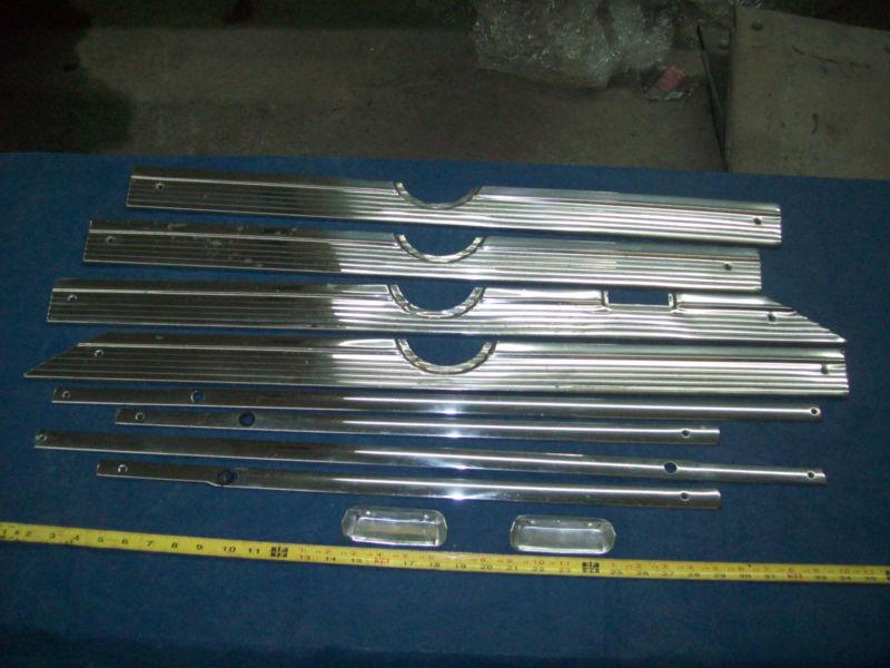 1960 ford lincoln mercury f&r door panel stainless rat hot rod