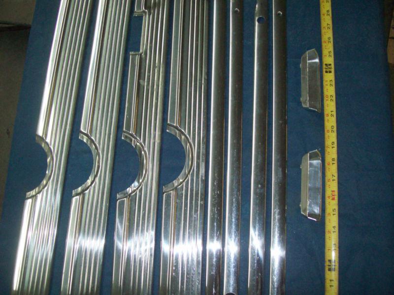 1960 FORD LINCOLN MERCURY F&R DOOR PANEL STAINLESS RAT HOT ROD, US $30.00, image 2