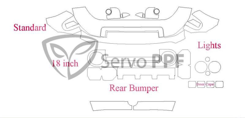 07+ toyota fj cruiser clear bra full kit ventureshield ultra by 3m