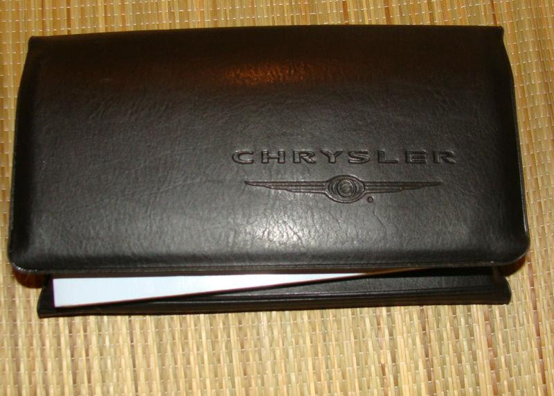 Chrysler town & country 2005 van owner manual maintenance logbook warranty info 