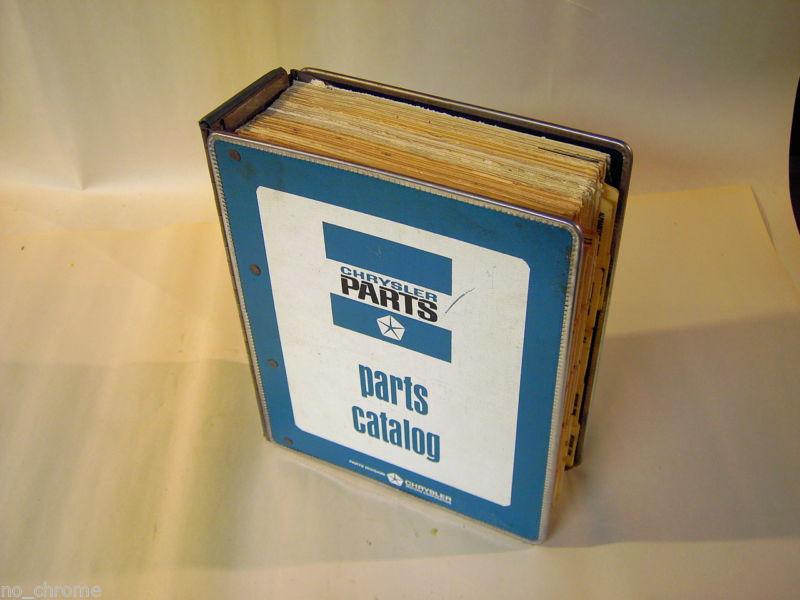 1966 mopar factory parts manual/catalog