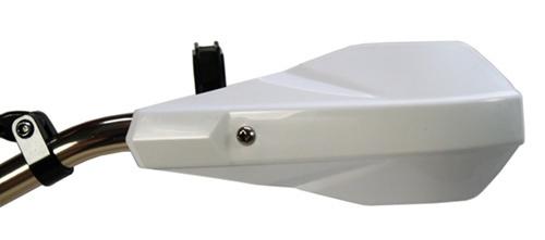 White handlebar hand brush guards motocross mx moto-x