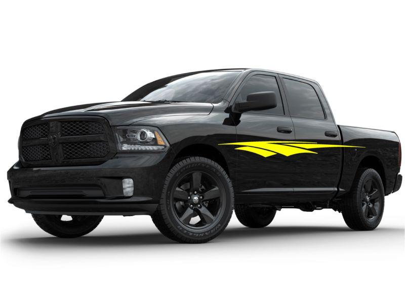 Car truck side decals spear stripes vinyl cut vehicle graphics 6ft and up #346