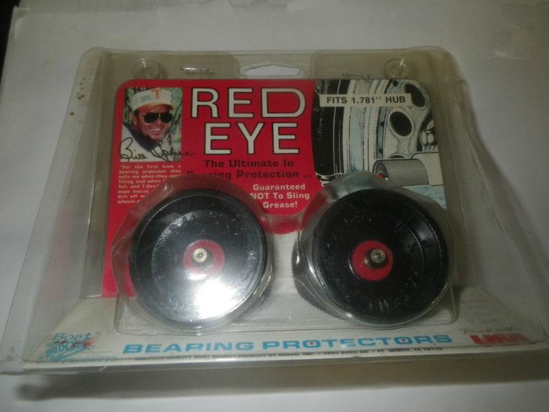 Trailer hub bearing protectors "red eye"  greased water proof , 1.781"   "usa" !