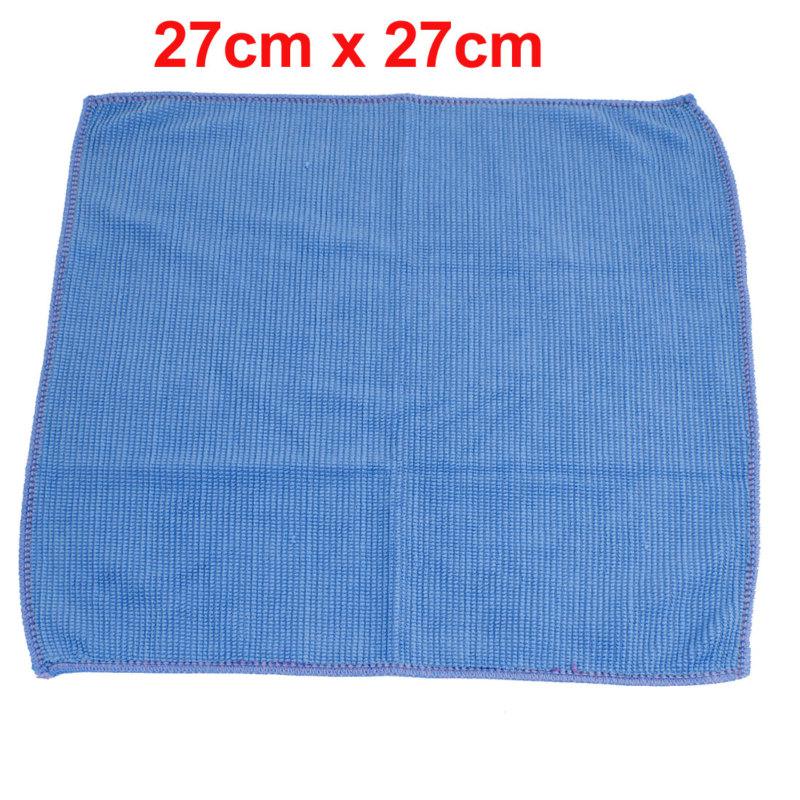 Auto car window glass anti-fog towel cloth blue 27cm x 27cm