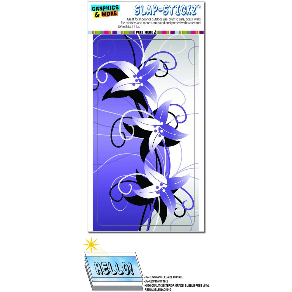 Flower power purple - slap-stickz™ automotive car window locker bumper sticker