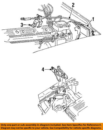 Gm oem 15734164 cruise control system-cable