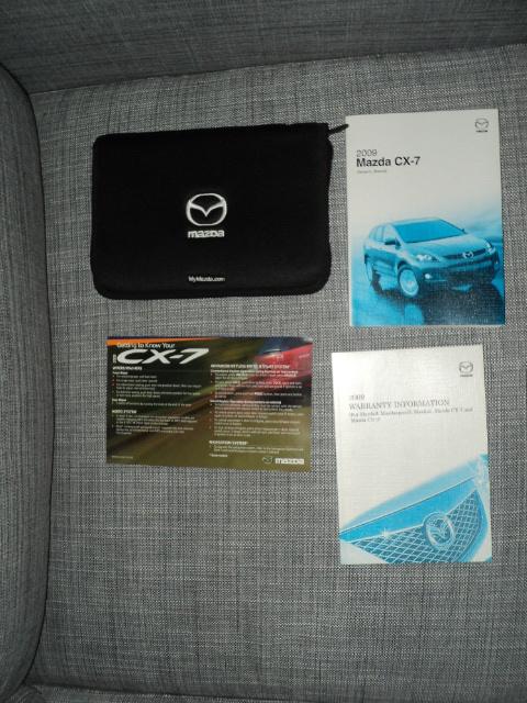 2009 mazda cx-7 factory owners manual set 