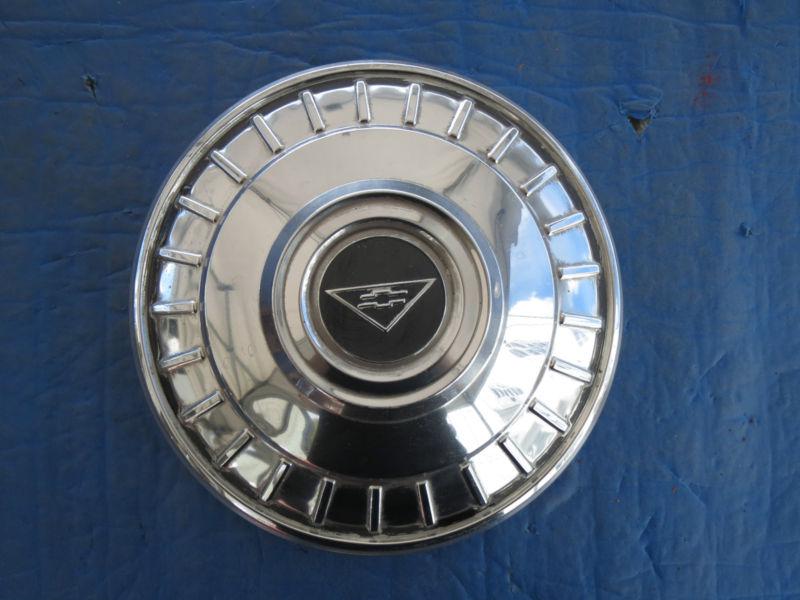 Sell SET OF 3 USED 1960s CHEVY DOG DISH HUBCAPS NOVA CORVAIR IMPALA