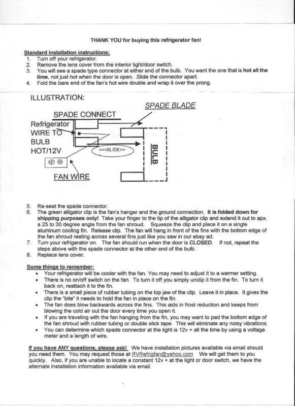RV Refrigerator Fan for Dometic / Norcold 12v Refrigerators, US $13.50, image 2