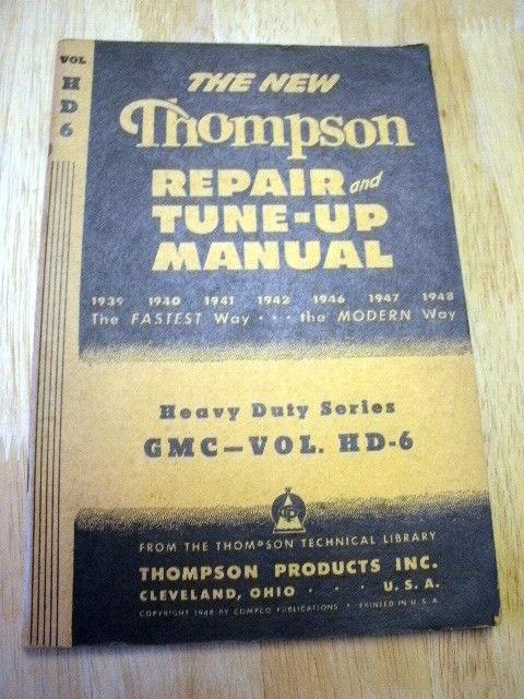  vol. hd6 gmc  thompson repair manual